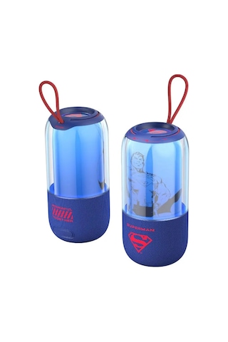 Mınıso Dc Lisanslı Superman Rgb Işıklı Bluetooth Hoparlör Ipx7 Suya Dayanıklı Güçlü Ses 19 Cm