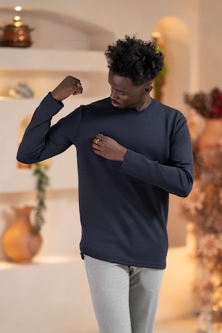 Paul Martin Modal Esnek Kumaş Regular Fit Mevsimlik Sweatshirt Lacivert