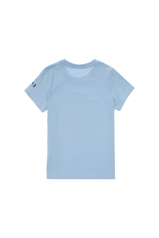 U.S. Polo Assn. Erkek Çocuk Mavi Bisiklet Yaka Tişört 50307266-VR036