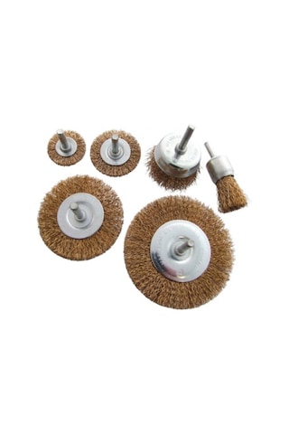 Çağ Pimli Tel Fırça Seti (6 Parçalı)