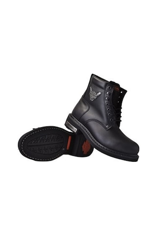 Harley Davidson HARLEY DAVIDSON GIBSON YAĞLI DERİ BOT Siyah