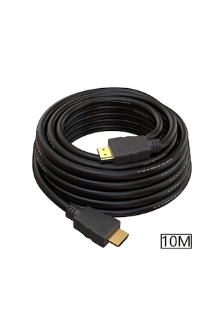 5098 Hdmi Kablosu 10 Metre Lcd Laptop Ara Bağlantı Erkek Altın