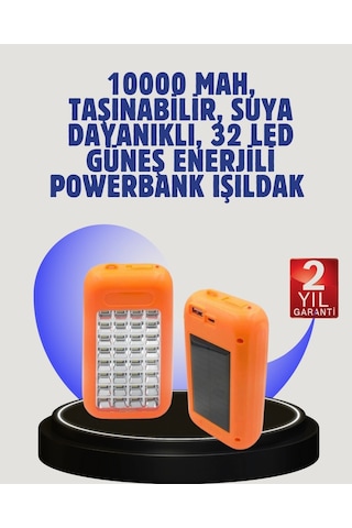 Gold Silver Gs-875 Kamp Ve Acil Durum Işıldaklı Powerbank Çok Renkli