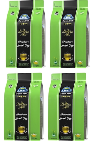 Karali Premium Demleme Yeşil Çay 4 x 200 G