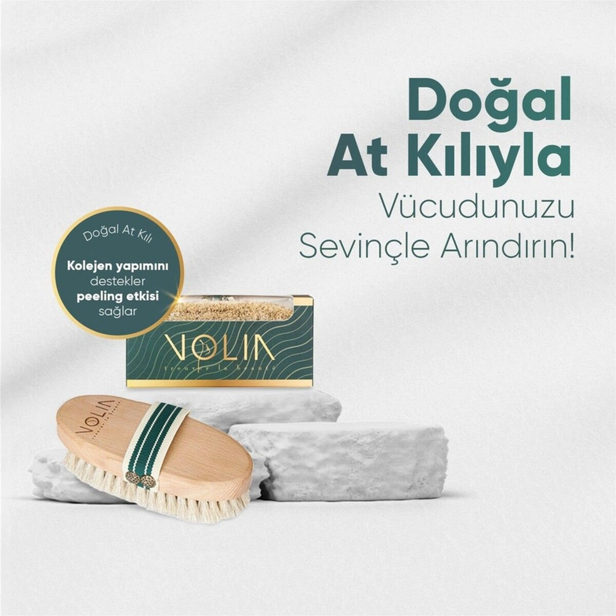 Volia - Doğal At Kılı Fırçası