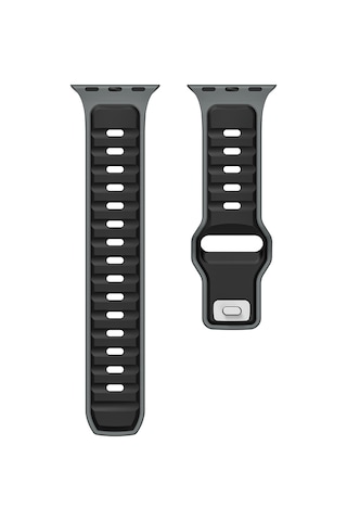 Huawei Watch Gt 3 42mm Mkst Krd-135 22mm Silikon Kordon Strap Kayış - Açık Yeşil-gri