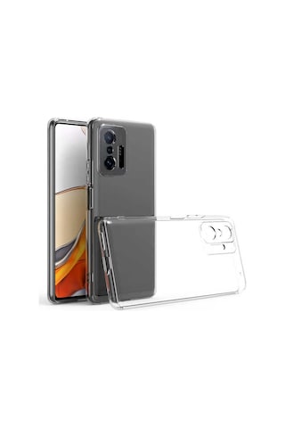 Xiaomi Mi 11T 5G Kılıf Lens Kamera Korumalı Lüx Şeffaf Kapak