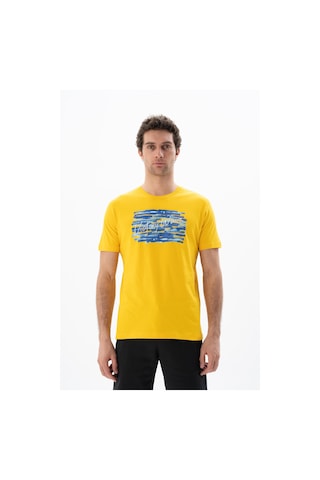 AR-MA Arma Erkek Regular Fit Bisiklet Yaka Tişört Y25344403001 Sarı