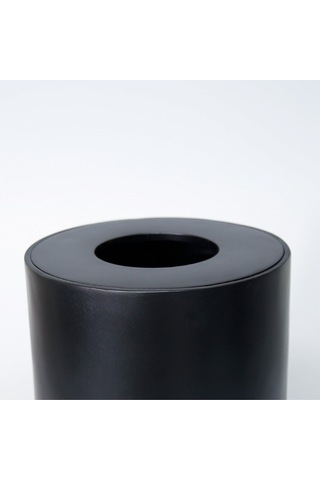 Luxe Büyük Çöp Kovası Siyah Mat Siyah