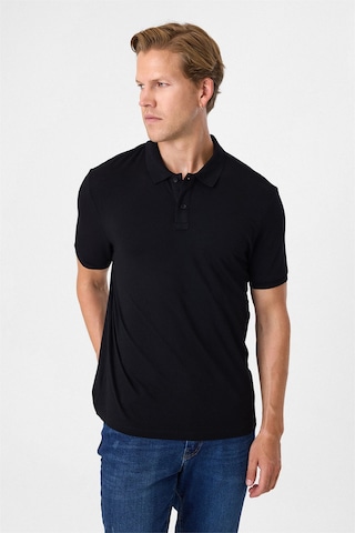 Back And Bond Siyah Regular Fit Polo Yaka Tişört