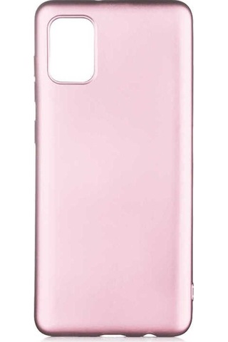 Samsung Uyumlu Galaxy A02s Kılıf Zore Premier Silikon Kapak Rose Gold