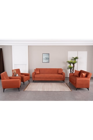 Kilim Mobilya Dove Yüksek Ayaklı 3 2 B B Koltuk Takımı Turuncu