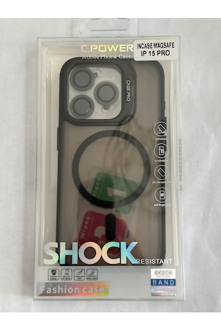 İphone 15 Pro Kılıfı, Kaliteli Kamera Lens Koruyucu Dahil, Magsafe Uyumlu Darbe Dayanaklı, 3 Renk Siyah