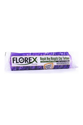 250 Adet Florex-503 Avantaj Lavanta Kokulu Büzgülü Büyük 10pcs 65x70cm Çöp Torba 25x10 250