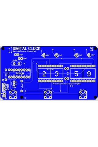 Dijital Led Saat Devresi Pıc16F84A