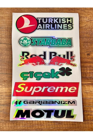 Araç Arka Cam Yazısı Hologramlı Yan Kapı, Yan Cam Stickerı Turkısh Aırlınes