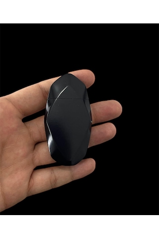 Siyah Elmas Kesim Pürmüzlü Gazlı Çakmak 109395 Siyah