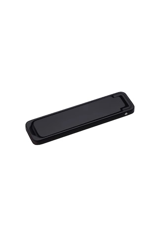 Microcase Telefonlar İçin Yapışkanlı Metal Katlanabilir Stand Parçası - Al5701 Koyu Siyah