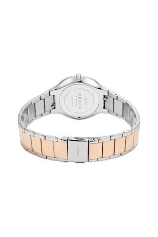 Obaku Denmark V292lxzwsh Quartz Çelik Rose/gri Sedef Kadran 31 Mm Kadın Kol Saati Gri