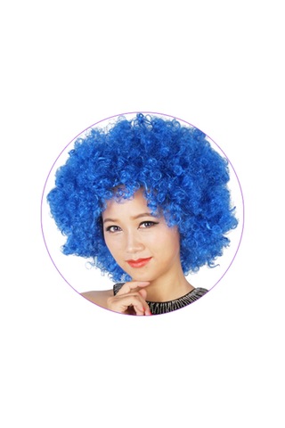 Wig Badut Rambut Kribo Warna Warni Wig Palsu Badut Hijau