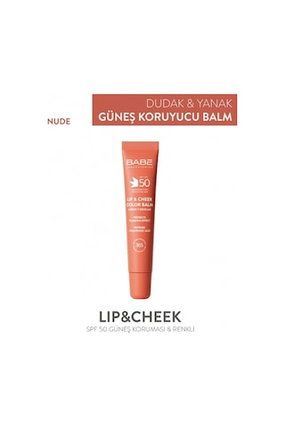 Babe Lip&Cheek Balm Nude SPF50 20ml - Dudak ve Yanak Balmı