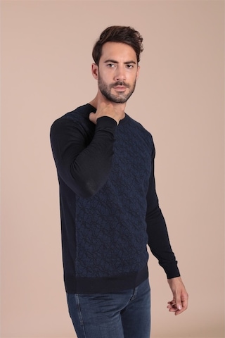 Ferraro Bisiklet Yaka Superfine Yün Kazak - Lacivert Lacivert (490434188) Lacivert