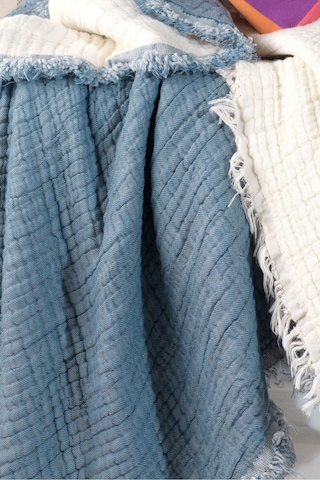 Varol 5 Katlı %100 Pamuk Müslin Bebek Battaniyesi Mavı/150x150cm