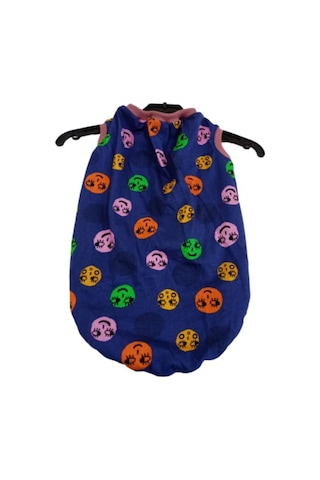 Gobo Gülen Emoji Desenli Kedi Köpek Kıyafeti Elbisesi