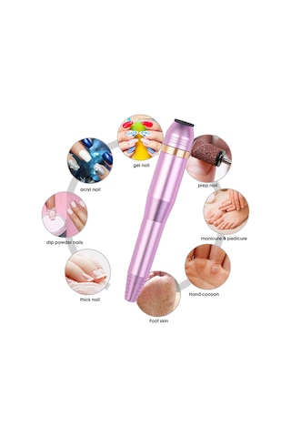 Yifomall "taşınabilir Profesyonel Tırnak Freze Makinesi - 16000 Rpm, 6 Uçlu, Usb Şarjlı"