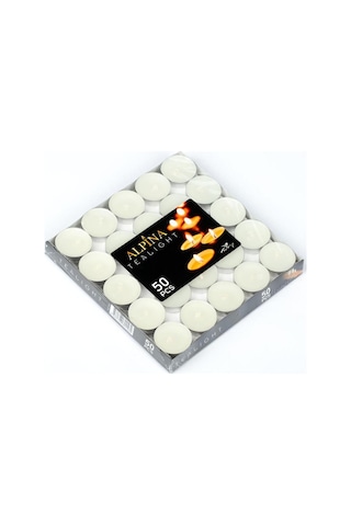 Horeca Tealight Mum 12 Gr X 50 5 Saat Ve Üzeri Yanış Süresi Beyaz