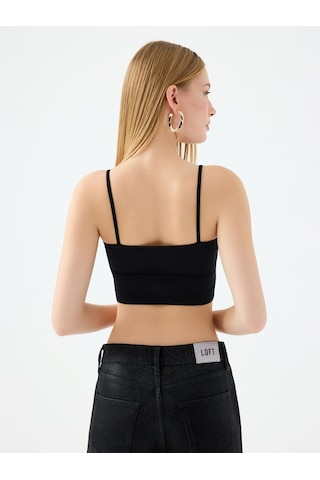 Loft Crop Kadın Top Lf2038438 Q1.v1 Siyah