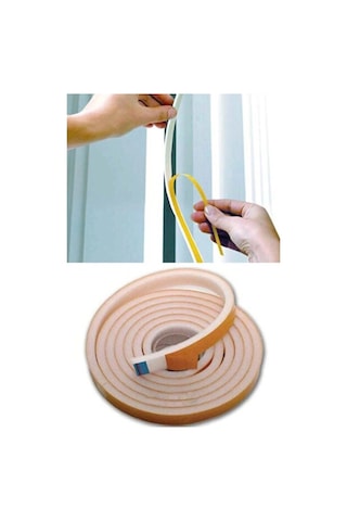 9 Metre Pencere Izolasyon Bandı Yapışkanlı Cam Yalıtım Süngeri Rüzgar Soğuk Pimapen Fitili