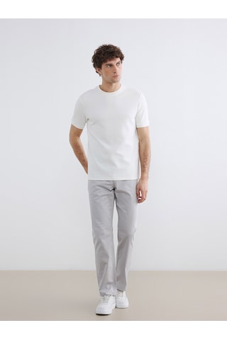 Lcwaıkıkı Classic Gri Regular Fit Gabardin Erkek Chino Pantolon