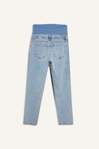 Defacto Straıght Fıt Beli Lastikli Bilek Boy Jean Yıkamalı Hamile Pantolon H2077ax26smnm39