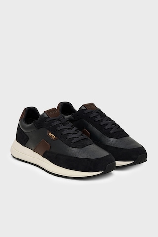 Boss Deri Sneaker Ayakkabı Erkek Ayakkabı 50568951 002 Siyah