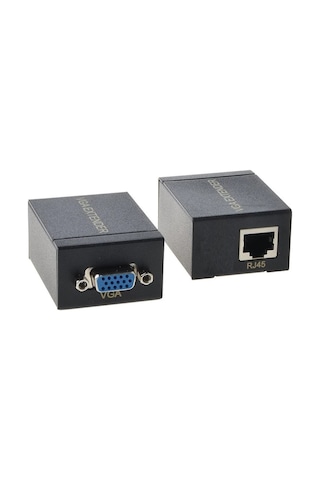 Alfais 4896 60 Metre Rj45 Vga Ek Uzatici Cat5E 6 Kablosu Extender