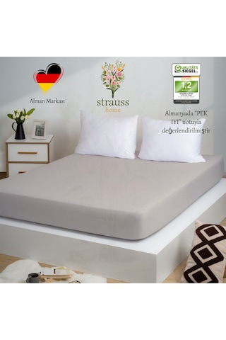 Home Premium Lastikli Çarşaf %100 Pamuk Tek Kişilik / Çift Kişilik Özel Penye Oeko-tex Ekru / Sampanya / Krem Ekru - Şampanya - Krem