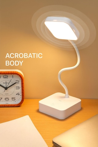 Petrıx 1954 Şarjlı Dımerlı 20 Led 3 Renk Masa Lambası Beyaz