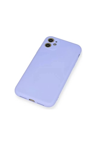 Mey İthalat Apple iPhone Uyumlu 11 Kılıf Nano İçi Kadife Silikon - Lila