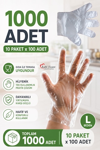 Şeffaf Eldiven 1000 Adet Hışır Poşet Eldiven Kullan At Tek Kullanımlık Eldiven