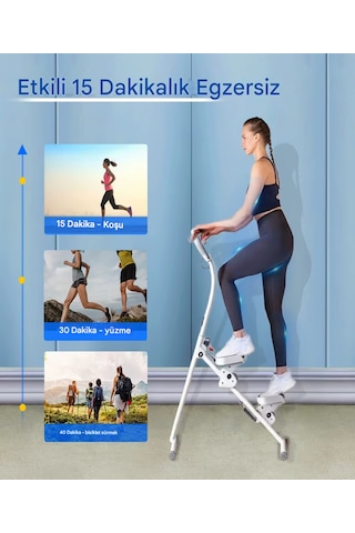 C-01 Katlanabilir Dikey Tırmanma Egzersiz Aleti Stepper Kondisyon