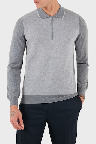 Gran Sasso Erkek Polo Yaka Kazak 43108 14713 090 Gri Gri