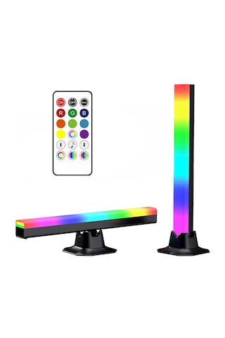 Orbus Rgb Led Işık Çubuğu - Ses Sensörlü, Uzaktan Kumandalı, Usb