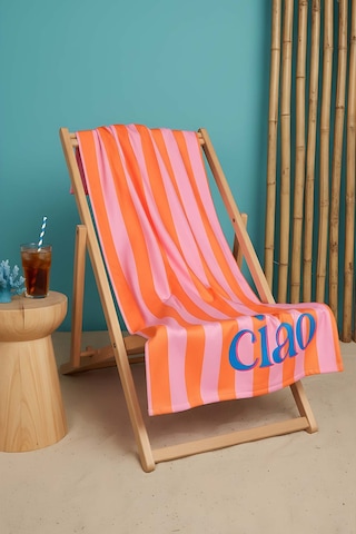 Ciao Çizgili Çift Taraflı Plaj Havlusu 70x150 Cm Çok Renkli