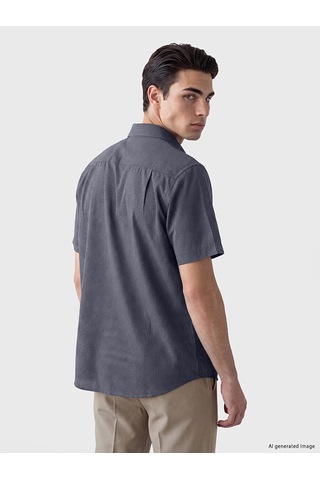 Lcw Busıness Lacivert Regular Fit Ekose Erkek Gömlek