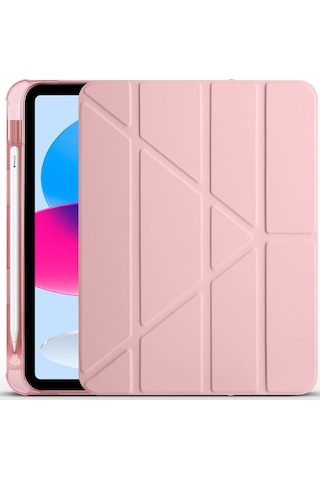 Teleplus Samsung Galaxy Uyumlu Tab S7 Fe T730 Kılıf Trifolding Standlı Kalemlikli Kapak Rd1 Kapaklı Kılıf