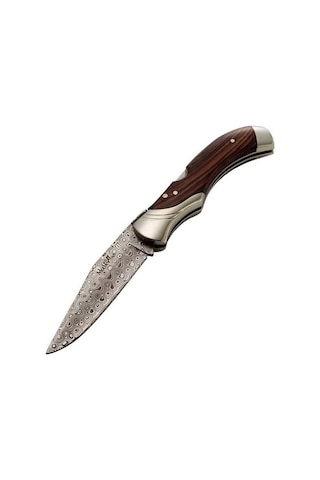 Muela Gl 9,5cm Kingwood Sap Damascus Kamp Çakı Çok Renkli