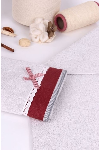 Baveno Pamuk 50X70 2'Li El Havlusu (476586639)-Gri-50 X 70 Gri