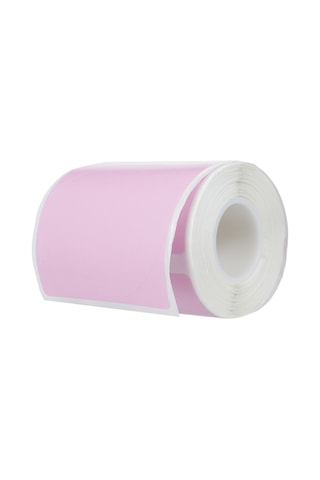 Ximistore9 Phomemo Ve Detonger Modelleri İçin 50x50mm 150 Yaprak Pembe Isıya Duyarlı Dairesel Etiket