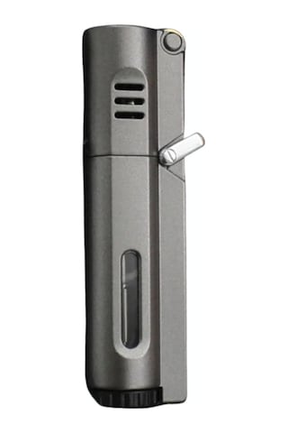 Premiumquality Gunmetal 3 Torch Pürmüz Metal Puro Çakmağı